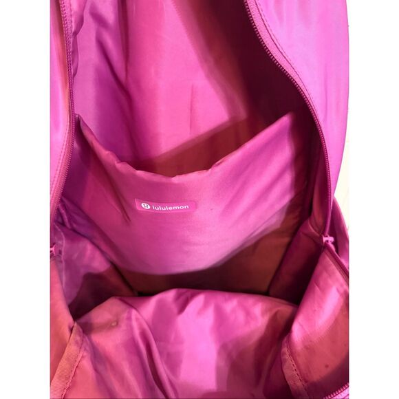 Lululemon Women's Bright Pink Green Pouch Everywhere Backpack - Picture 4 of 14